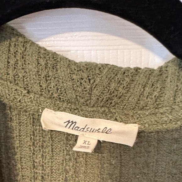 Madewell Olive Green Sleeveless Knit Top Women Size XL - Picture 2 of 9